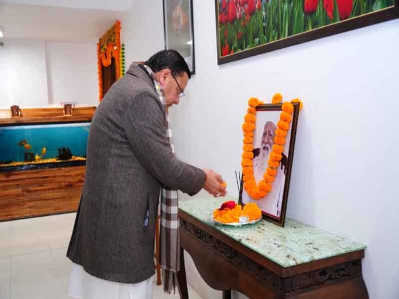 प्रकृति संरक्षण के क्षेत्र में सुन्दरलाल बहुगुणा जी द्वारा दिया गया अमूल्य योगदान हम सभी के लिए प्रेरणास्रोत-मुख्यमंत्री पुष्कर